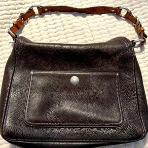 Coach Pebbled Leather Brown Chelsea Handbag Serial # D06S-10132